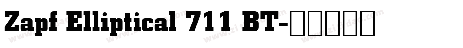 Zapf Elliptical 711 BT字体转换